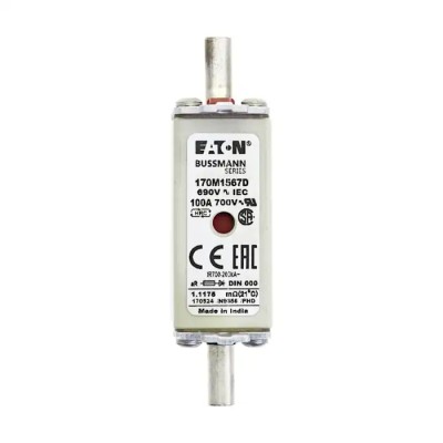 Eaton 100A High Rupture Capacity Centred Tag Fuse NH000 690V Bussmann Series NH000