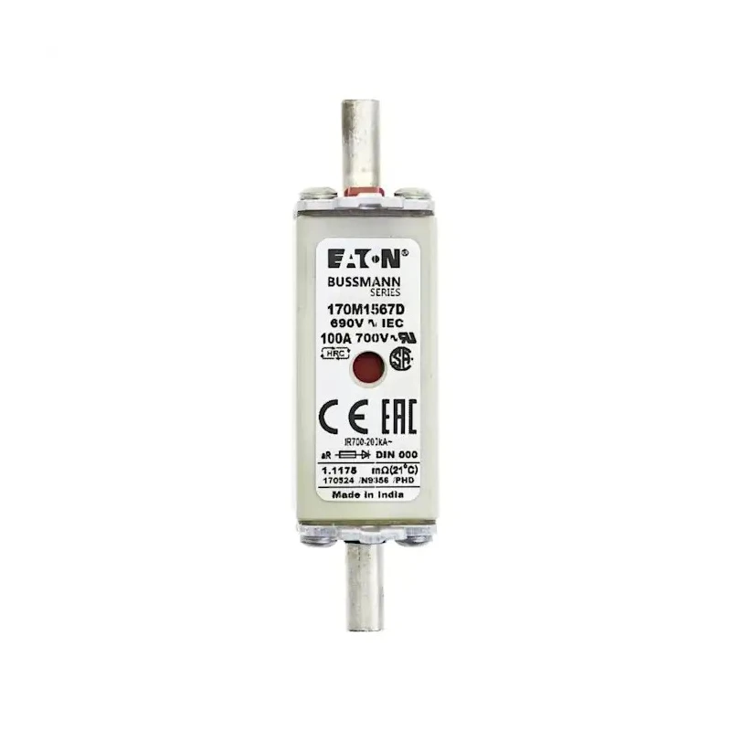 Eaton 100A High Rupture Capacity Centred Tag Fuse NH000 690V Bussmann Series NH000