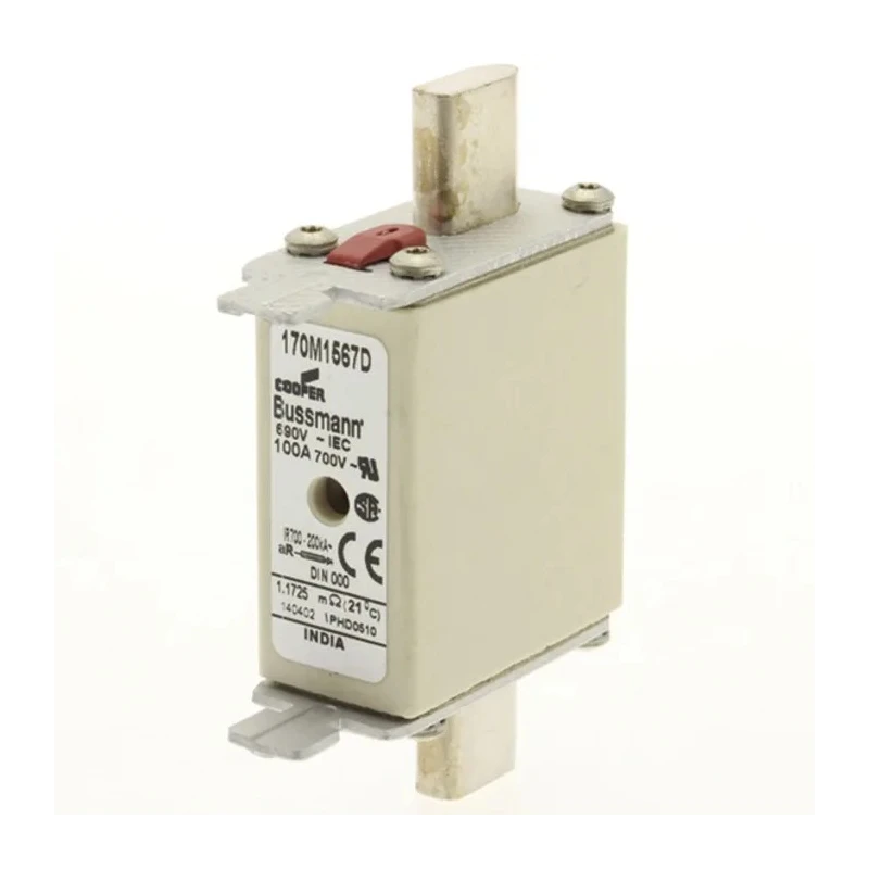 Eaton 250A Centred Tag Fuse 690V AC NH000 High Speed Dual Indication Fast Acting NH000