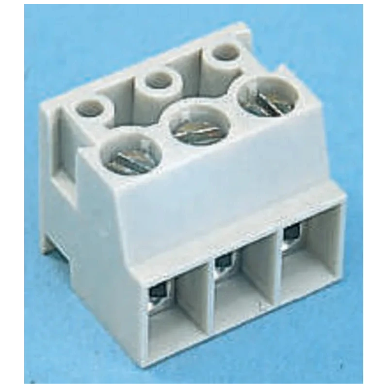 Wieland 8142 Series 3-Contact 5 mm Pitch PCB Terminal Block, Cable Mount, 1 Row, Grey, Thermoplastic Housing 25.602.2353.0