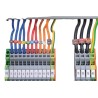 HellermannTyton Snap-On Pre-Printed Cable Marker 0-9, Polyamide, Multicolour, 0.8 mm to 2.2 mm Cable Diameter, 561-00100 WIC0