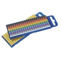 HellermannTyton Snap-On Pre-Printed Cable Marker 0-9, Polyamide, Multicolour, 0.8 mm to 2.2 mm Cable Diameter, 561-00100 WIC0