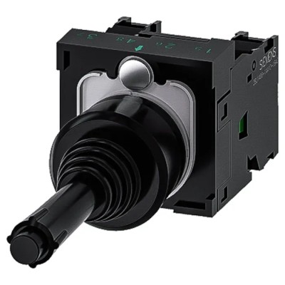 Siemens SIRIUS ACT 3SU11 Joystick Round Coordinate Switch, IP67 IP65 IP20 Rated, 10A SPDT Silver Alloy 3SU1100-7BA10-1NA0