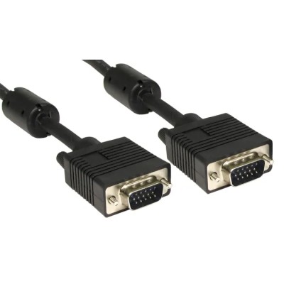 RS PRO Male VGA to Male VGA Cable, 1 m Black 182-8522