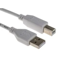 RS PRO IC Socket USB Cable Male USB Type A to Male USB 2.0 USB B White 2 m 182-8866