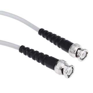RS PRO RF Coaxial Cable 50 Ω, 1 m Length, Grey PVC Jacket, Stranded Copper Conductor, Terminated 182-9076