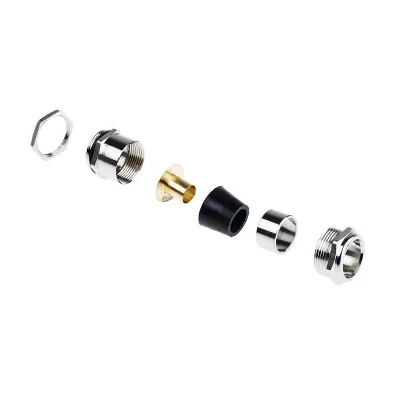 Lapp SKINDICHT Series 25 Cable Gland Kit, Nickel Plated Brass, PG21 Thread Size, IP68, 14-15.8mm Cable 52003540+52005140