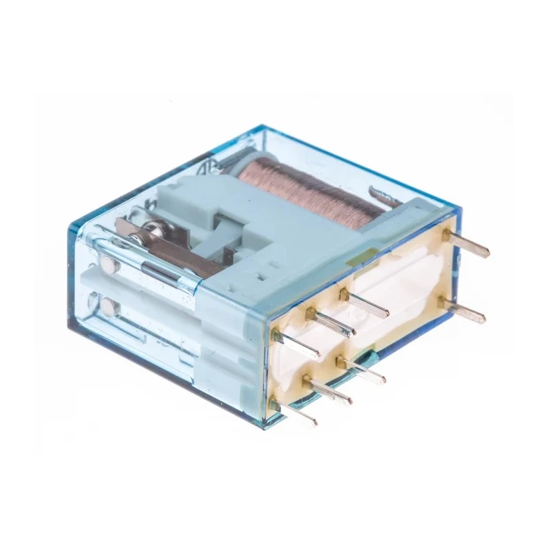 Finder PCB Power Relay 24V DC Coil Voltage 8A Switching Current DPDT Contact Configuration Model 40.52.9.024.0000