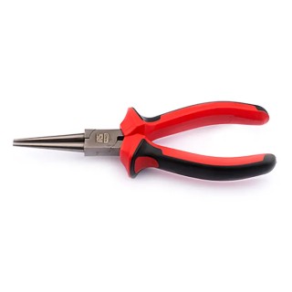 RS PRO Round Nose Plier, 160mm Overall Length, 50.7mm Internal Jaw, Polished Steel with DuoTech Soft Grip Handles 182-9971