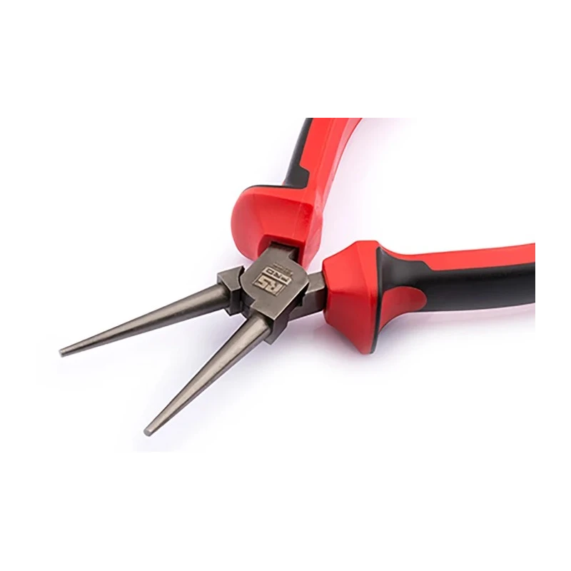 RS PRO Round Nose Plier, 160mm Overall Length, 50.7mm Internal Jaw, Polished Steel with DuoTech Soft Grip Handles 182-9971