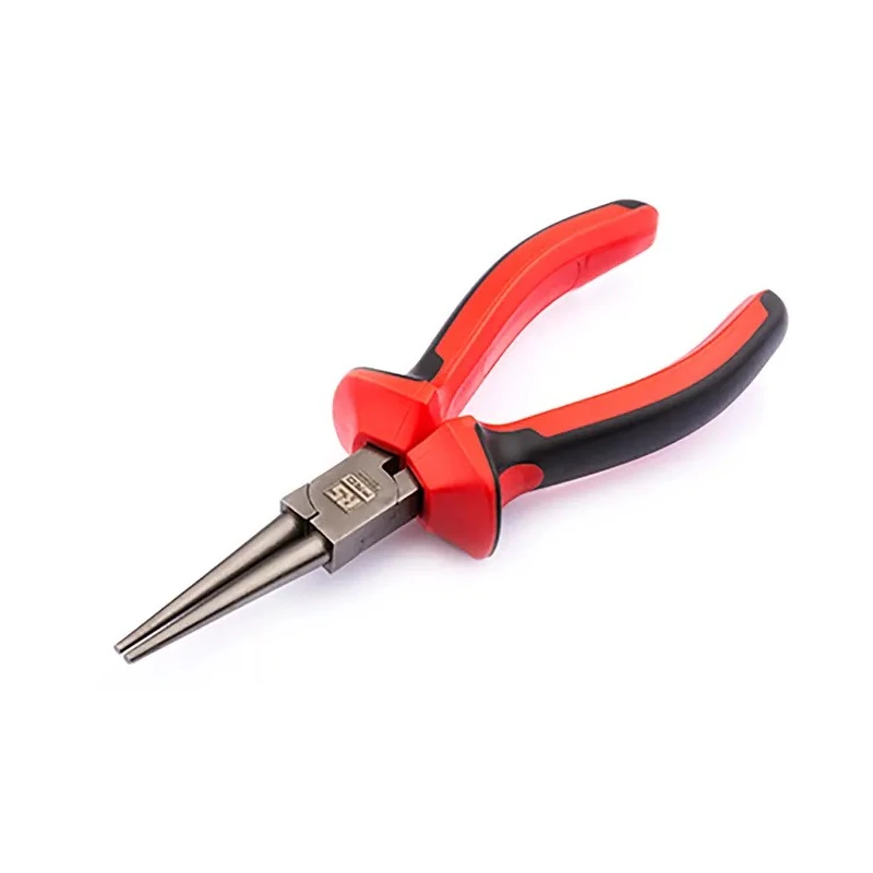 RS PRO Round Nose Plier, 160mm Overall Length, 50.7mm Internal Jaw, Polished Steel with DuoTech Soft Grip Handles 182-9971