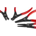 RS PRO 4-Piece Circlip Plier Set Chrome Vanadium Steel, Spring Steel Tips, PVC Handles 182-9982