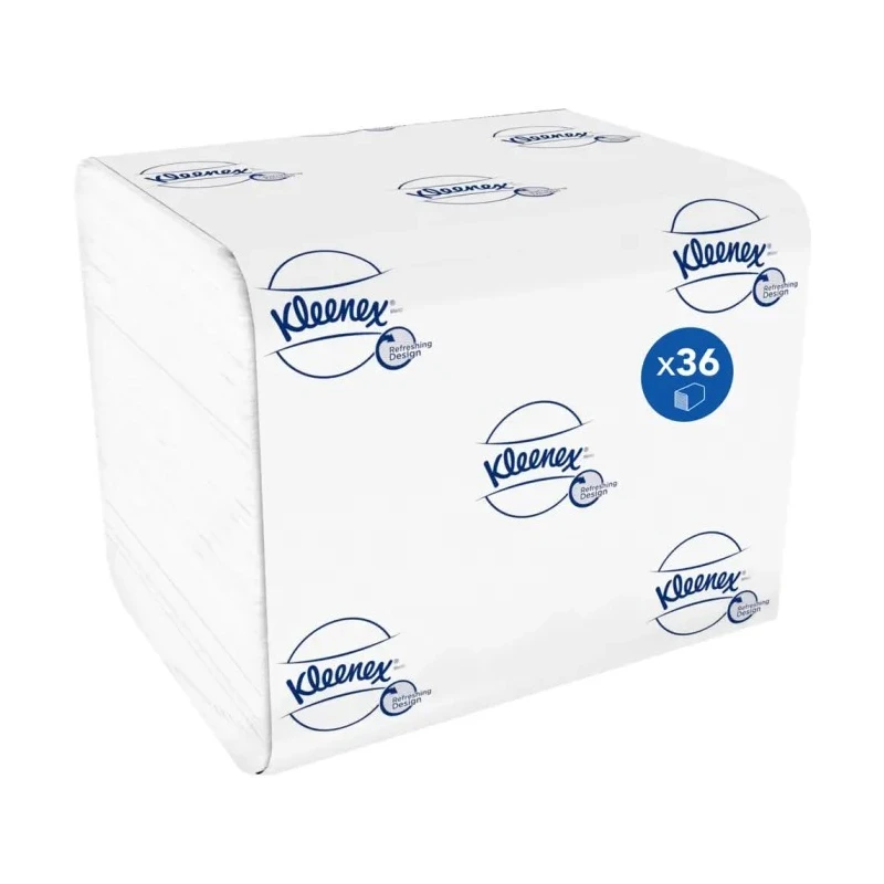 KLEENEX 36 Rolls of 7200 Sheets Large Format 2-Ply Toilet Roll 8408