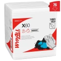 WYPALL WypAll White Cloths for General Cleaning Dry Use Bag of 76 Per Pack 305 x 318 mm Repeat Use 6034