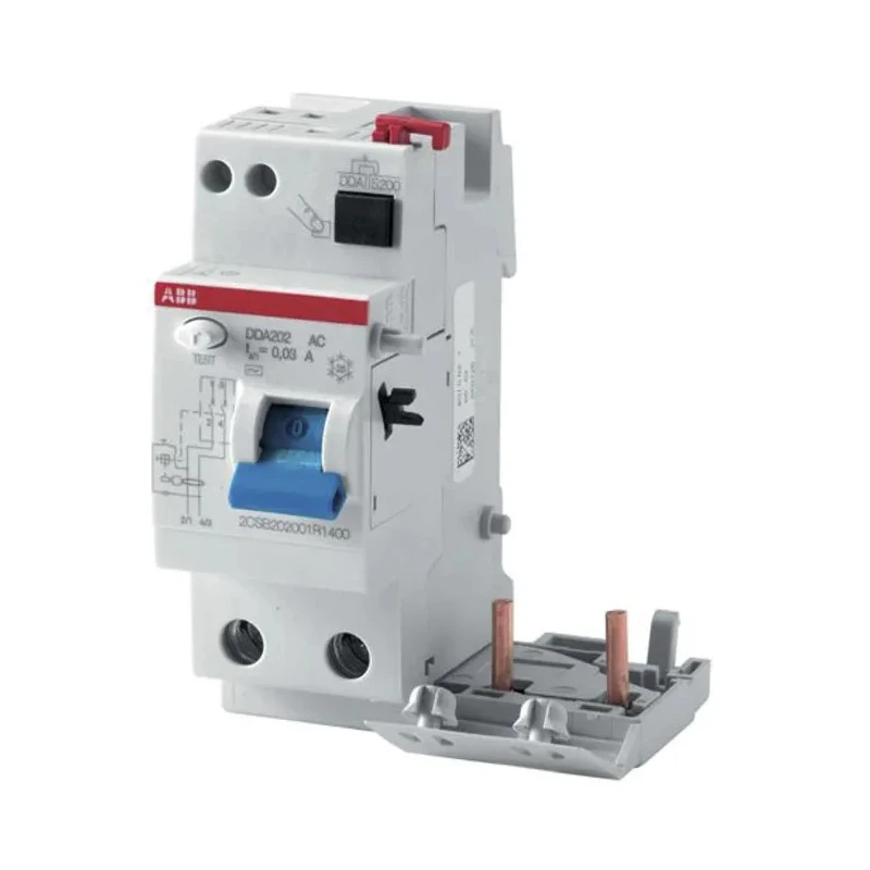 ABB Residual Current Device 25A, 2-Pole, 10mA Sensitivity, Type AC, 1kA Breaking Capacity, 400V AC DDA200