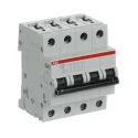 ABB System Pro M Compact Miniature Circuit Breaker, 4-Pole, 10A, Type C, 400V AC, 6 kA Breaking Capacity 2CDS244701R0104