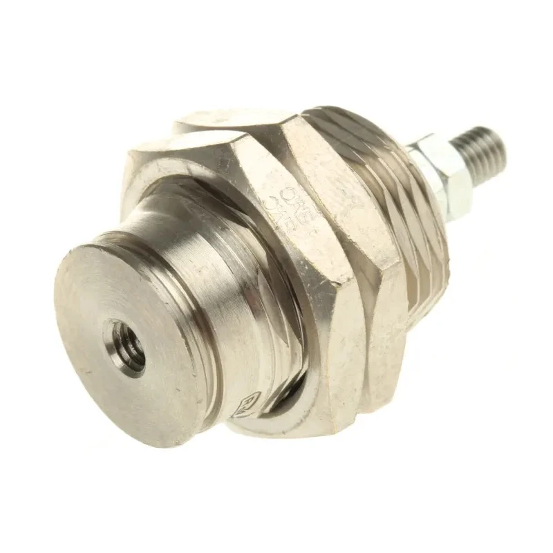 SMC 10 mm Pneumatic Piston Rod Cylinder Single Acting Panel Mount Brass Body 43.5mm Length Stroke 10mm CJPB16-10H6Z