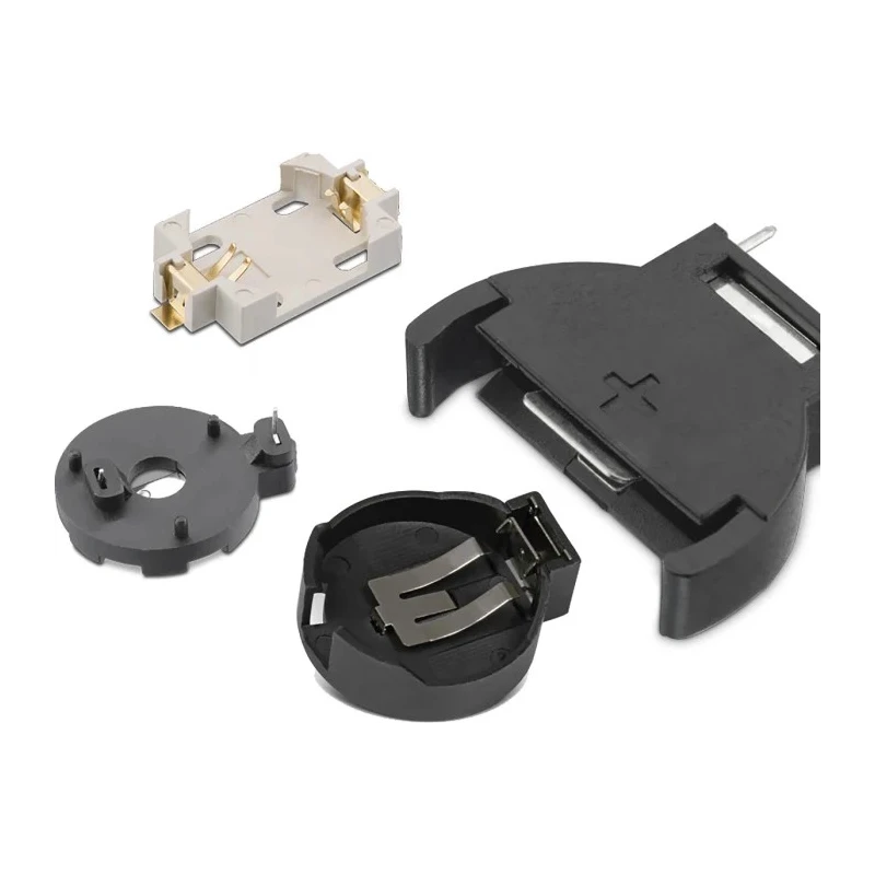 Wurth Elektronik CR2450 Battery Holder Prong Snap Surface Mount Polybutylene Terephthalate Phosphor Bronze CR2450