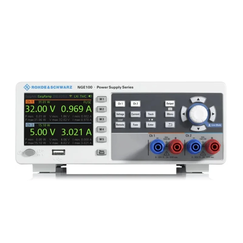 Rohde & Schwarz Digital Bench Power Supply, 2-Output 0 V to 32 V, 66 W, 3 A Max NGE102B