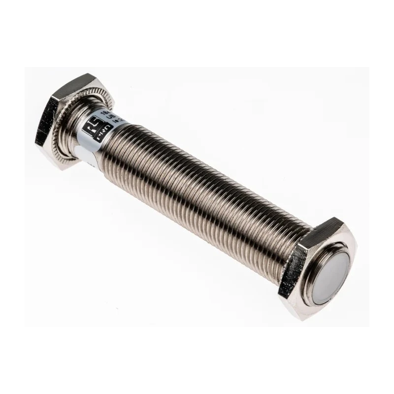 RS PRO Threaded Barrel Capacitive Proximity Sensor 2 mm Detection, M12 x 1 Thread, NPN Output, 200mA, 30V AC/DC 184-5579