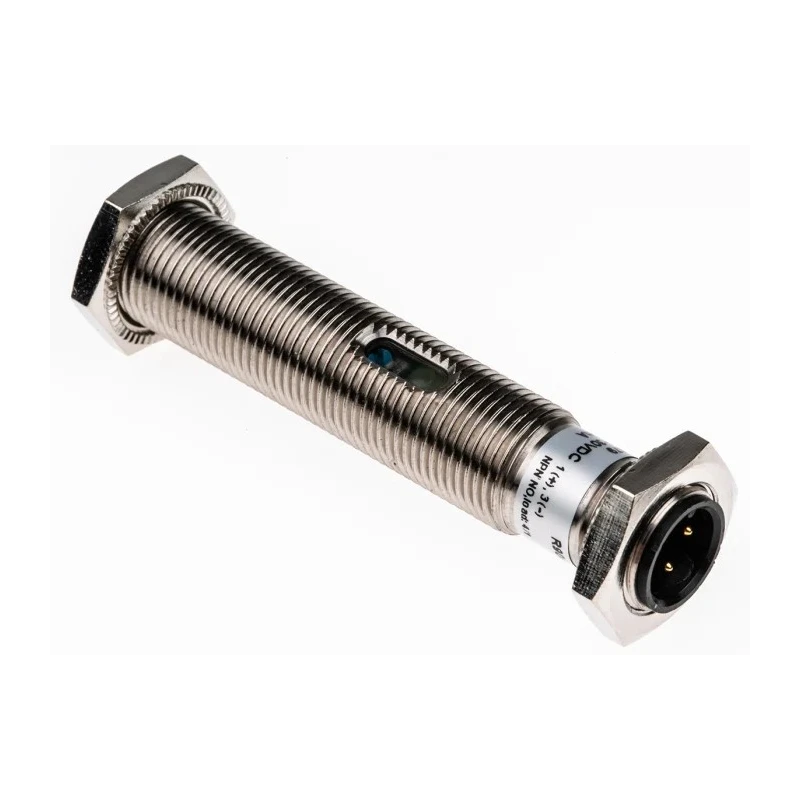 RS PRO Threaded Barrel Capacitive Proximity Sensor 2 mm Detection, M12 x 1 Thread, NPN Output, 200mA, 30V AC/DC 184-5579