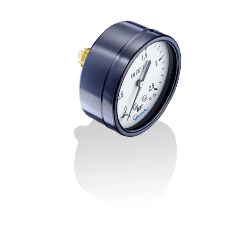 Bourdon Pressure Gauge, 63 mm Dial Size, G 1/4 Pressure Connection, ±2.5% Accuracy, 60°C Max Operating MAT3-F20.B59