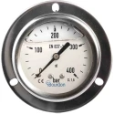 Bourdon Stainless Steel 63 mm Front Flange Pressure Gauge G 1/4 Connection 400 bar MIT3-B22.B38