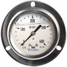 Bourdon Stainless Steel 63 mm Front Flange Pressure Gauge G 1/4 Connection 400 bar MIT3-B22.B38
