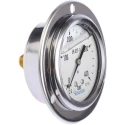 Bourdon Stainless Steel 63 mm Front Flange Pressure Gauge G 1/4 Connection 400 bar MIT3-B22.B38