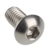 RS PRO Bright Zinc Stainless Steel Hex Socket Cap Screw M4 x 8 mm, Grade 10.9 183-8626