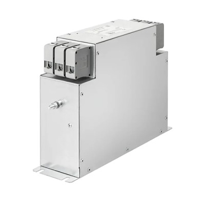 Schaffner Chassis Mount EMC Filter 3 Phase 40A 530V AC 60Hz Terminal Block FN3287