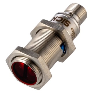 SICK Energetic Photoelectric Sensor Barrel Sensor 10 mm to 400 mm Detection Range PNP Output IP67 IP68 IP69K GRTE18S-P2442V