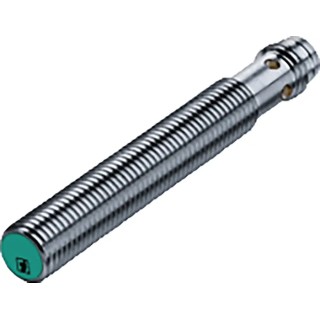 Pepperl + Fuchs Threaded Barrel Inductive Proximity Sensor M8 x 1 Flush Mount Brass Housing 30 V DC 200mA NEB4-8GM50-E2-V3
