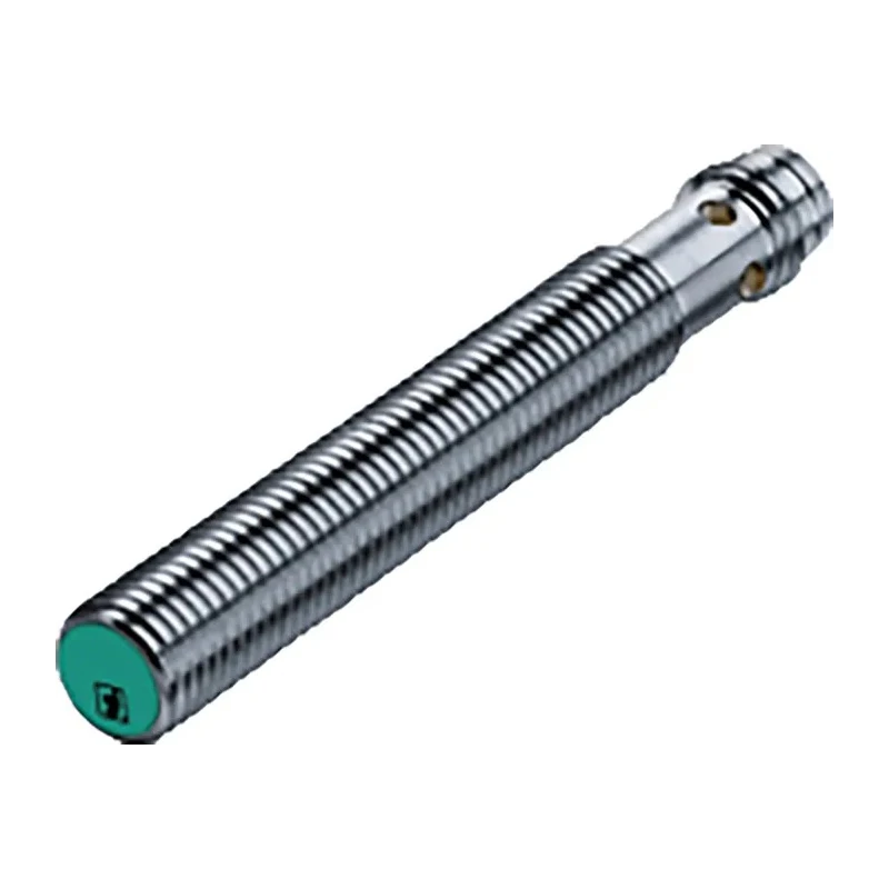 Pepperl + Fuchs Threaded Barrel Inductive Proximity Sensor M8 x 1 Flush Mount Brass Housing 30 V DC 200mA NEB4-8GM50-E2-V3