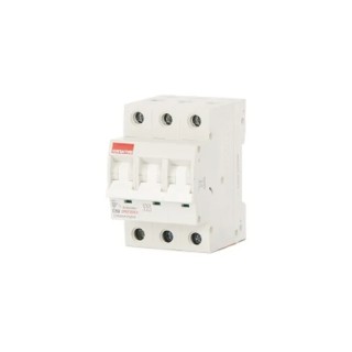 Contactum Miniature Circuit Breaker, 3-Pole, 50A, Type C, 415V AC, 10 kA Breaking Capacity CPB1050C3