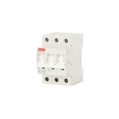 Contactum Miniature Circuit Breaker, 3-Pole, 50A, Type C, 415V AC, 10 kA Breaking Capacity CPB1050C3
