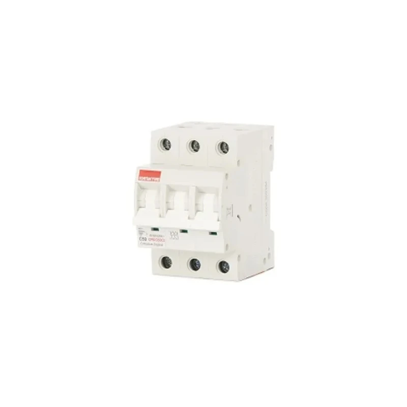Contactum Miniature Circuit Breaker, 3-Pole, 50A, Type C, 415V AC, 10 kA Breaking Capacity CPB1050C3