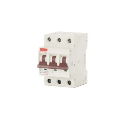 Contactum Miniature Circuit Breaker 3-Pole 32A Type D 415V AC 10 kA Breaking Capacity CPB1032D3