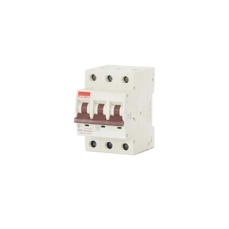 Contactum Miniature Circuit Breaker 3-Pole 32A Type D 415V AC 10 kA Breaking Capacity CPB1032D3