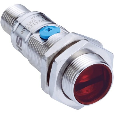 SICK Diffuse Photoelectric Sensor, Barrel Style, Detection Range 10 mm to 400 mm, NPN Output, IP67, Stainless GRTE18S-N2442V