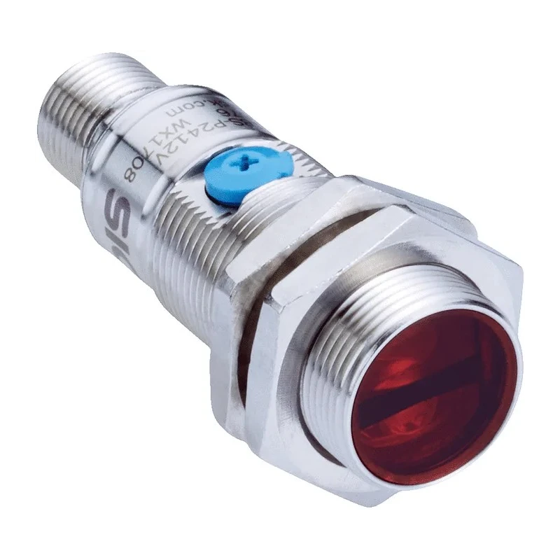 SICK Diffuse Photoelectric Sensor, Barrel Style, Detection Range 10 mm to 400 mm, NPN Output, IP67, Stainless GRTE18S-N2442V