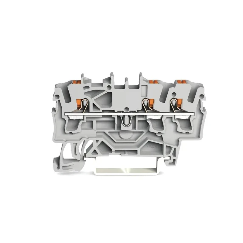 WAGO TOPJOB S 2202 Series Grey Feed Through Terminal Block 1-Level Cage Clamp 2.5mm² 24A 800V IECEx/ATEX 2202-1301