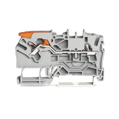 WAGO TOPJOB S 2102 Series Feed Through Terminal Block Grey 2.5mm² 1-Level Cage Clamp IECEx/ATEX 2102-1201