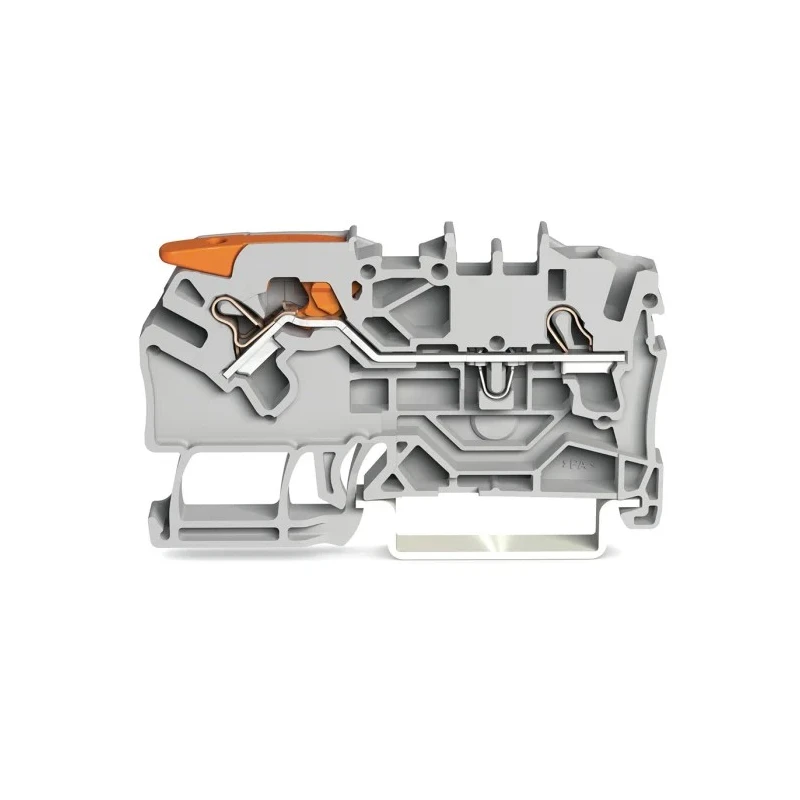 WAGO TOPJOB S 2102 Series Feed Through Terminal Block Grey 2.5mm² 1-Level Cage Clamp IECEx/ATEX 2102-1201