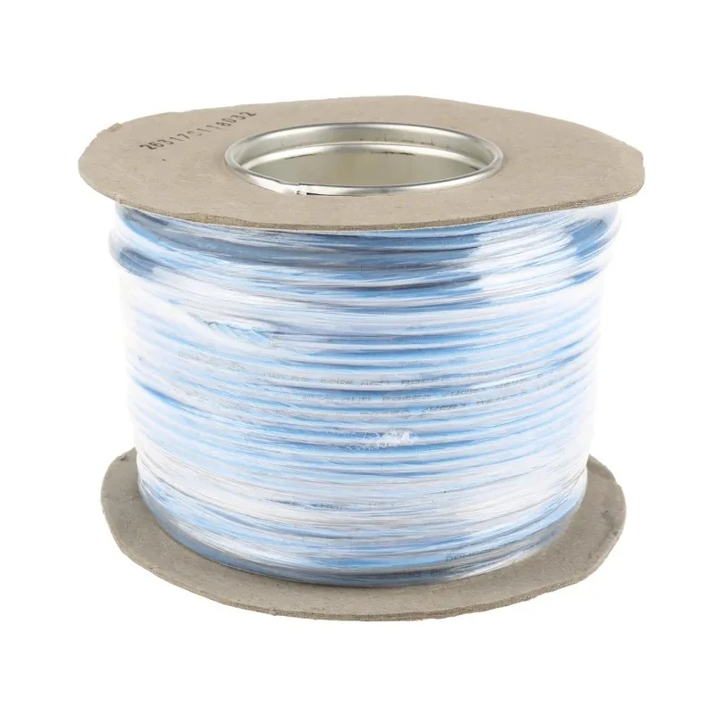 RS PRO 6491B Series Blue Hook Up Wire, 7/0.67 mm Core Strands, 100 m Length, Thermoplastic Polyolefin Jacket 185-3937