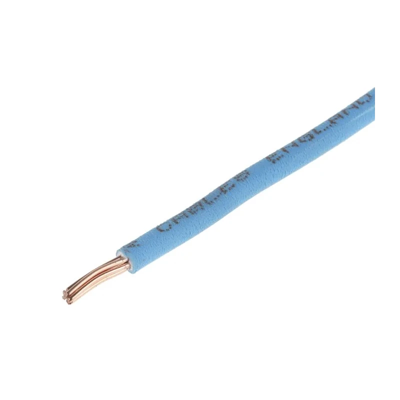 RS PRO 6491B Series Blue Hook Up Wire, 7/0.67 mm Core Strands, 100 m Length, Thermoplastic Polyolefin Jacket 185-3937
