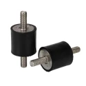 RS PRO Cylindrical M8 Anti-Vibration Mount Male to Male Bobbin with 42.32 kg Compression Load, 30 mm OD, 70 mm 185-4486