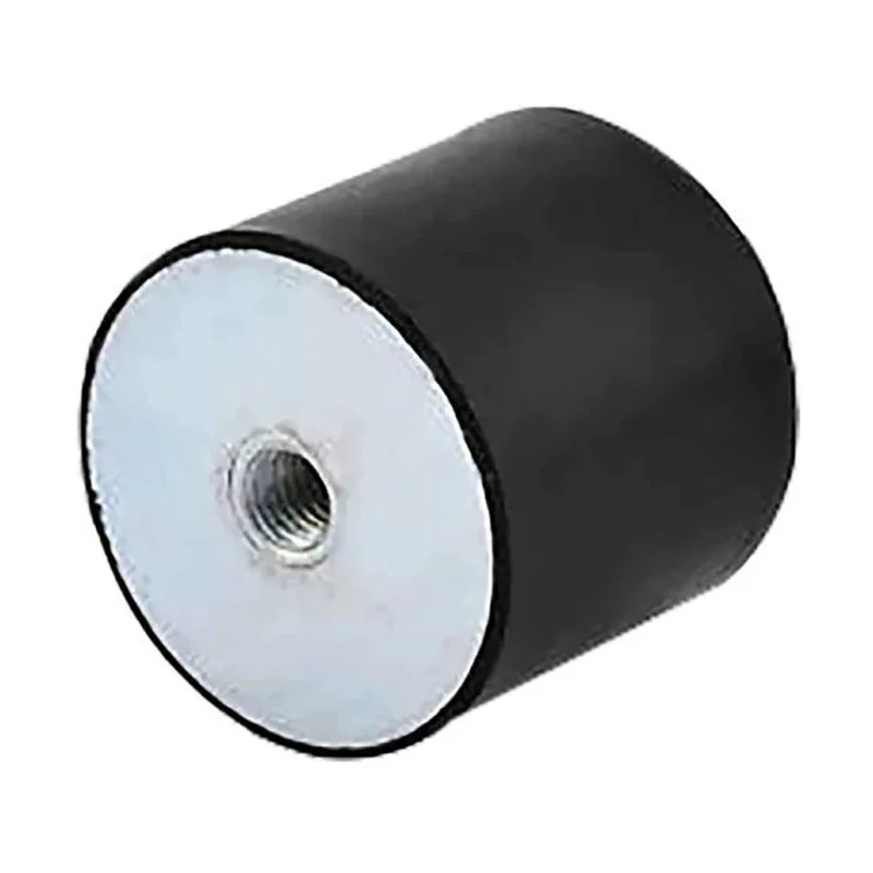 RS Pro Cylindrical M8 Anti-Vibration Mount Female Buffer Foot 92.16kg Compression 40mm Diameter 30mm Height 185-4488