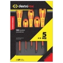 CK Insulated 5-Piece Screwdriver Set with Chrome Vanadium Steel Blades and Ergonomic Handles T49182D