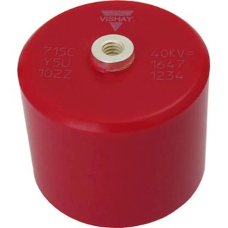 Vishay Single Layer Ceramic Capacitor 20 nF 3.5kV dc Y5U Dielectric Screw Mount Disc 715C10DKS20